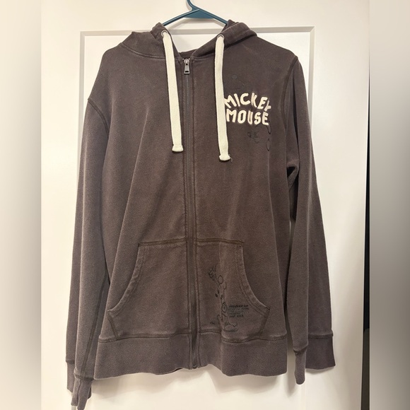 Disney Tops - Disney Dark Chocolate Brown Zip-Up Jacket